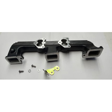 Intake Manifold Holden Red 6 cyl twin Stromberg 97 Holley 94 [IM2SHR-BLK]