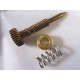 Zenith A Ford Idle Mixture Screw, Cap and Spring Brass 1928-29 (MA9577E)