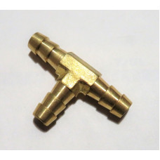 Tee-piece brass 5/16" hose fitting [181-05]