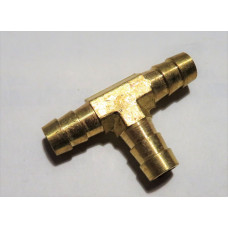 Tee-piece brass 3/8" hose fitting [181-06]