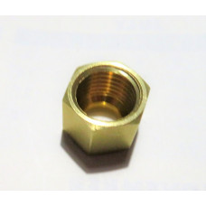 Nut - Brass 1/4" BSP union nut use with compression olives 1/4, 5/16 & 3/8" SU [AUA1487] 