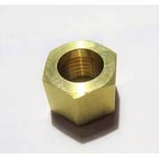 Nut - Brass - pipe fitting 1/4" BSP thread for SU solder-on nipples and flow stems [AUC1094] 