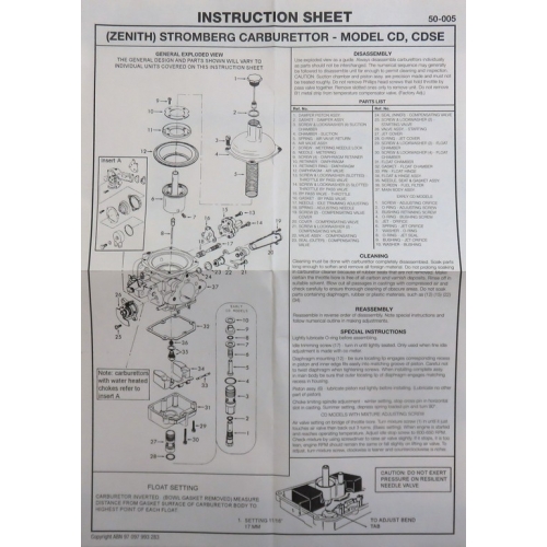 Stromberg 175 Cd 2 Manual