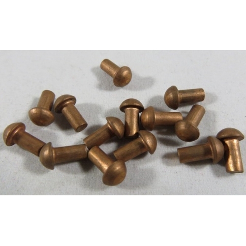 9 copper rivets