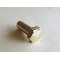 SU Carburettor Float Bowl Lid fixing NUT, Brass, long, suits D, OM, HV, H, H-Thermo, when overflow pipe is fitted (AUC1867B)  