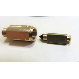 SU Carburettor Needle & Seat Large Bore suits H to HIF Series, 0.096" Viton Tip Brass Needle (WZX1102)