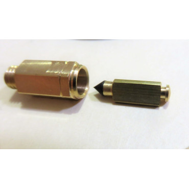 SU Carburettor Needle & Seat Large Bore suits H to HIF Series, 0.096" Viton Tip Brass Needle (WZX1102)