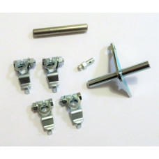 SU Carburettor Throttle & Choke Linkage Kit [2 x L/H, 2 x R/H levers + 2 shafts] Cooper Mini, MG Midget, Sprite, (WZX872)  